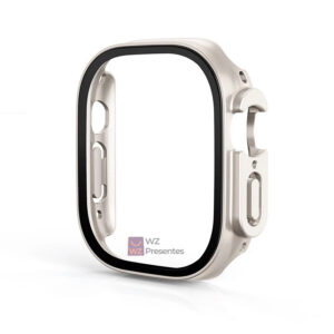 Capa Case Bumper Pelicula Vidro Protetor tela Compativel com Smartwatch e Apple Watch 8 Ultra 49mm