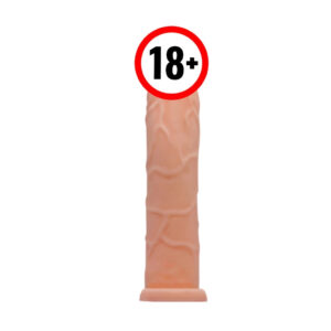 Capa Peniana Extensora 18cm x 3,6cm Pretty Love com Anel para Escroto