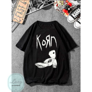 Camiseta Básica Rock Korn Camisa 100% Algodão Streetwear Temos Plus Size Lançamento – Envio Rápido