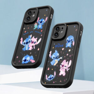 Capinha Para Samsung Galaxy A51 Case Capa De Celular Stitch Macio Silicone Black 5290