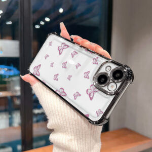 Capa Para Xiaomi Redmi 13C Poco C65 4G Capinha Anti Impacto Transparente Case Borboleta 0502SJ