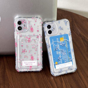 Capinha Com Porta-Cartões Para Realme Note 60 60X Narzo N61 Capa De Luxo Flor Case KB 6043