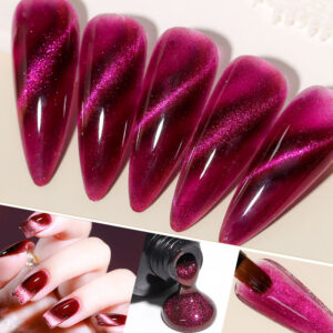 15ml Olho De Gato Polygel Gel De Extensão De Unha Semi Permanente Gel De Unha Com Glitter