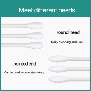 30 Peças Cotonetes Embalados Individualmente Cotonete De Algodão Para Viagem De Duas Cabeças