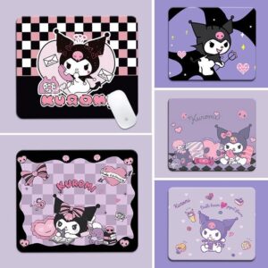 210 * 260mm Dos Desenhos Animados Kuromi Mouse Pad Mesa De Escritório Feminino , Teclado De Suporte De Mão Engrossado Al