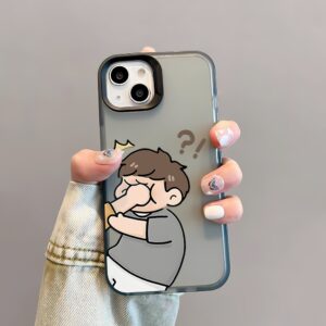 Capa Hostess Para iPhone 16/15/14/13/12/11 ProMax Casal Engraçado Macia De Plástico Fosco 7/8 Plus/X/XR/Xs Max Invólucro