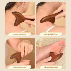 [COD] Massagem Corporal Para Pés De Sândalo Massageador De Madeira Trigeminal Acupressão Varanda Reflexologia Ponto De I