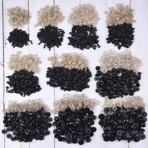 100pcs 5-20mm Eyeball Doll Acessórios Plástico Preto Plush Segurança Olhos Para Engraçados Animais Brinquedos