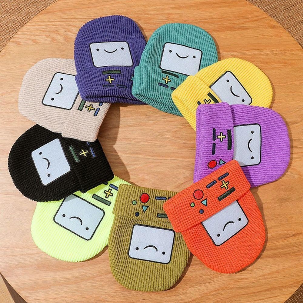 Gorro De Malha NEOLDEN , Boné Frio Bordado De Desenho Animado , Jogo | Caveira Tricotado Com Padrão Unissex