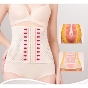 Cinta Abdominal Feminina Emagrecer Rápido Ajustável 4 BARBATANAS modeladora afinar cintura