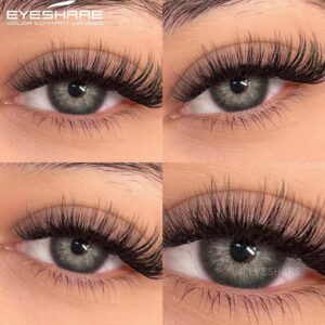 EYESHARE Envio Do Brasil Lentes De Contato Coloridas Olhos Cinza 1 Par De Decoração Cosméticos Maquiagem Uso Anual