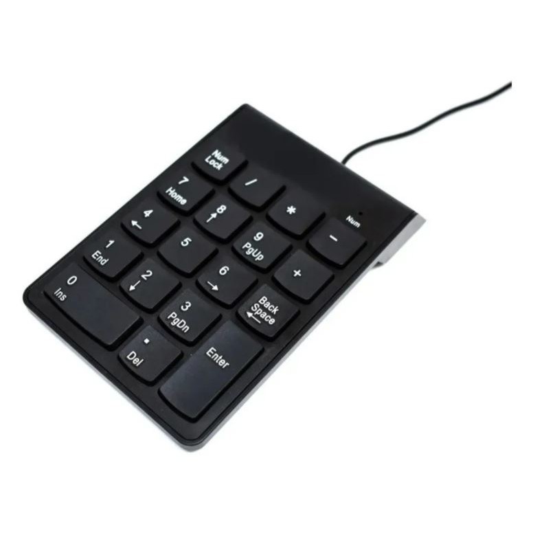 Mini Teclado Numérico Usb Com Fio 18 Teclas Notebook Pc