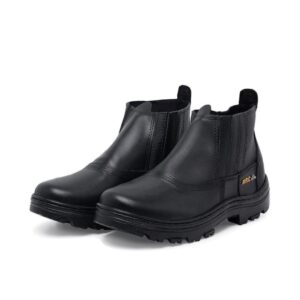 Kit 3 botinas de segurança EPI em couro legitimo com biqueira com CA elastico