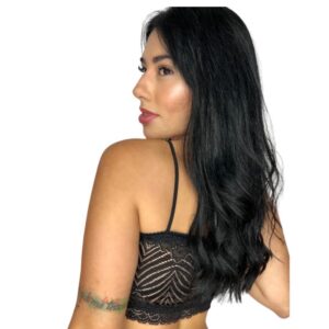 Top Faixa Renda Sem Bojo Com Alça Fina Top Cropped Feminino Tomara que caia Lingerie Bloguerinha Revenda