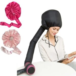 Touca DIFUSORA Cetim + touca cetim dupla + fronha cetim + modelador curling rod kit anti frizz