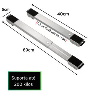 Suporte Para Geladeira Fogão E Máquina De Lavar Base Carrinho