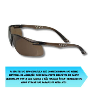 OCULOS DE PROTEÇÃO  SS5 A/R CINZA SUPER SAFETY E EPI PARA TRABALHO OCULOS DE SEGURANÇA
