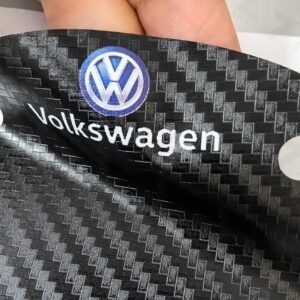 Kit 8 peças Soleira Maçaneta de Porta Carro Proteção Fibra de Carbono Anti Arranhões Volkswagen