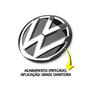 Emblema Grade Dianteira T-Cross Jetta 2019 A 2021 Virtus Polo 2018 a 2022 Golf 2018 a 2021 Sem Acc