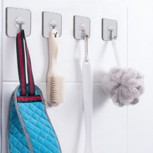 Kit 10 Ganchos Adesivos Parede Multi Funcional Autocolante Casa Cozinha Quarto Banheiro Organizado