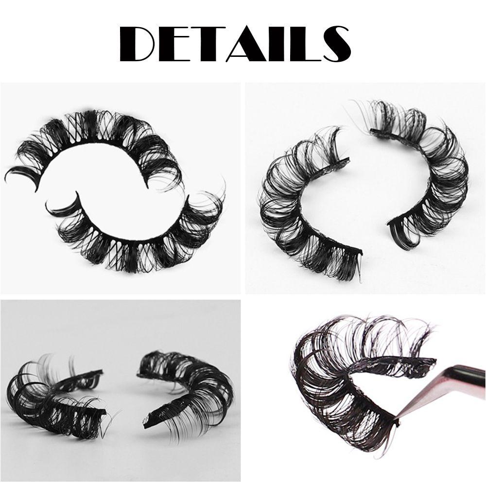 CHANBR Pestanas Falsas Russas De Mink Hair DD Curl