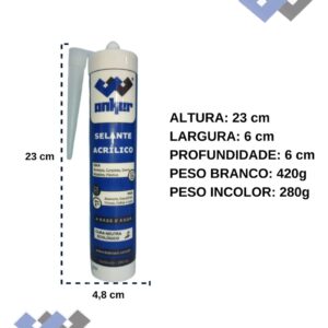 Silicone Acrílico Branco