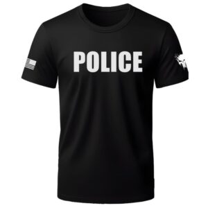 Camisa Masculina Dry Fit Camiseta POLICE Treino Airsoft Militar Musculação