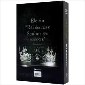 Bíblia Sagrada Letra Hipergigante RC Harpa E Corinhos Média Capa Dura Leão Rei Dos Reis