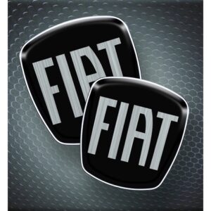 Kit Adesivos Emblema Fiat Black Piano Punto 2008/2014