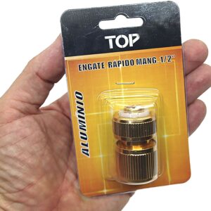 Engate Rápido de 1/2 de Alumínio para Mangueira de Jardim