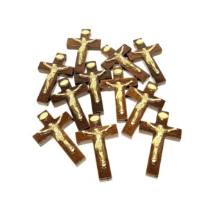 Crucifixos em Madeira 5,4 cm – 10 unidades