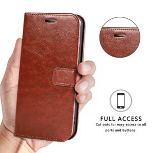 Para ASUS Zenfone 5 ZE620KL ZF620KL X00QD Premium Carteira De Couro Com Porta-Cartões Capa Auto-Portante À Prova De Choque