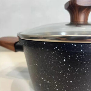 PANELA CAÇAROLA DE INDUÇÃO E GÁS ANTIADERENTE C/ TAMPA 18, 20 E 24 CM