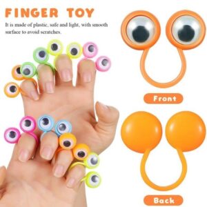 10/20Pcs Finger Puppets Rings-Bolas De Olhos De Plástico-Gadget Antistress-Brinquedo Anel-Creative Funny Portable-Presente Infantil-Brinquedos Interativos Infantis-Adereços Para Pais E Filhos