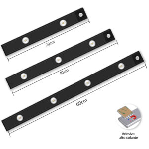 Smart Luminária Inteligente Ultra LED com sensor de movimento sem fio e Recarregável USB
