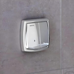 Acabamento Docol Salvágua Cromado Válvula Descarga Duplo Acionamento Economia Água