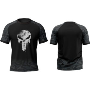 Camiseta Academia Masculina Dry Fit – Camuflada Caveira