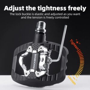 ROCKBROS Ultraleve Auto-Travamento Pedais De Bicicleta Náilon Dupla Utilização MTB Ciclismo Pedal À Prova Ddustágua Poei
