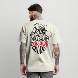 Camiseta Jesus Oversized Streetwear Masculina Algodão 30.1 Premium Camisa Cristã