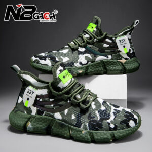 Men’s casual sports shoes breathable and lightweight mesh camouflage shoes outdoor competition sports shoes