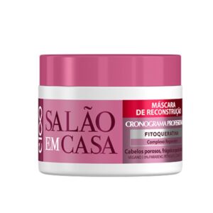 Eico Salão Em Casa Cronograma Shampoo Condicionador 800ml + Máscara Hidratação Nutrição Reconstrução