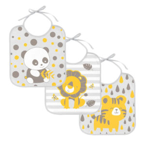 Kit Babador Bublim Incomfral Felpudo Floresta  – 3 Peças