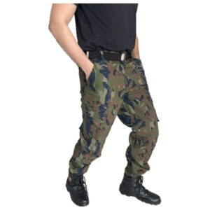 Calça Camuflada Bolsos Laterais Reforçada Trabalho Dia a Dia Trekking Tática Confortável