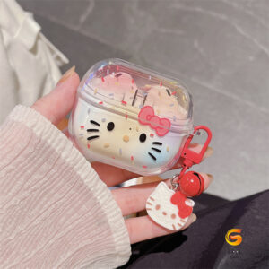 Para Samsung Galaxy Buds 3/Pro FE Caso De Fone De Ouvido Personalidade Bonito Novo KT Gato Escudo Estrela Flor Padrão