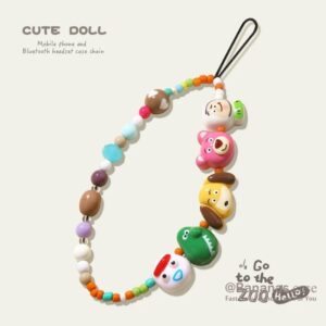 iPhone 17 16 15 14 13 12 11 Pro Max X Xr Xs 7 8 Plus SE2020 Caso De Telefone Bonito Doce Cor Pequeno Monstro + Cordão Ca