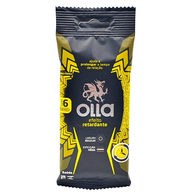 Preservativo com Efeito Retardante - Olla Prolong | 6 Unidades