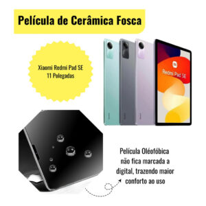 Película De Ceramica Fosca/HD  Para Xiaomi Redmi Pad Se/Redmi Pad 2 11 Polegadas