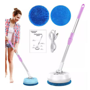 Swivel Sweeper Esfregão Elétrico Limpador 360 Giratorio Elétrico de Piso Vassoura Redonda Recarregavel