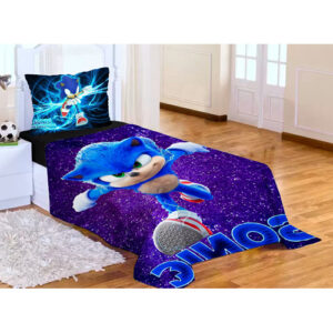 Lençol Cobre Leito Solteiro + Fronha Sonic 01