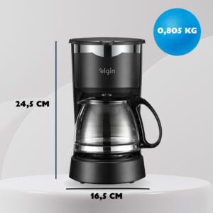 Cafeteira Elétrica Elgin CF150 15 Xícaras 600ml Com Filtro Cor Preto